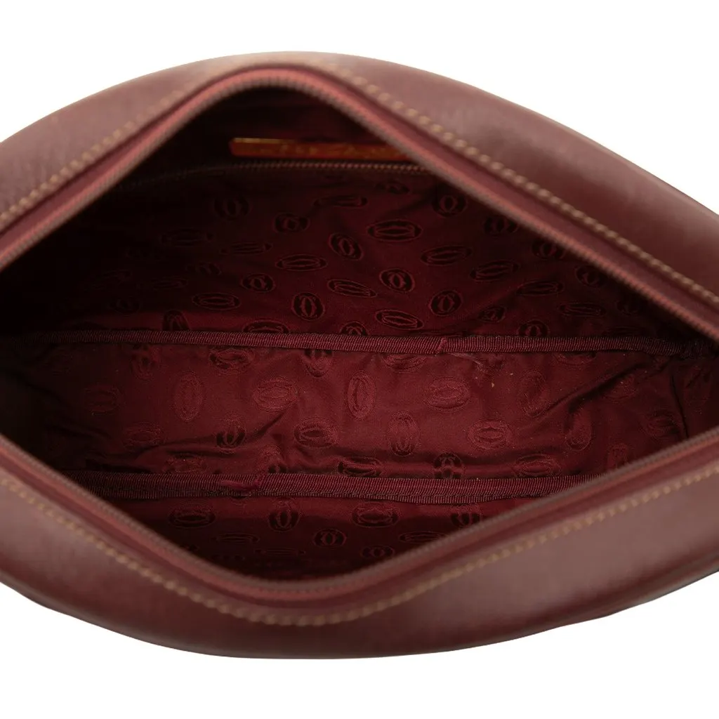 Cartier Leather Must De Cartier Crossbody Red Leather Very good - Model View