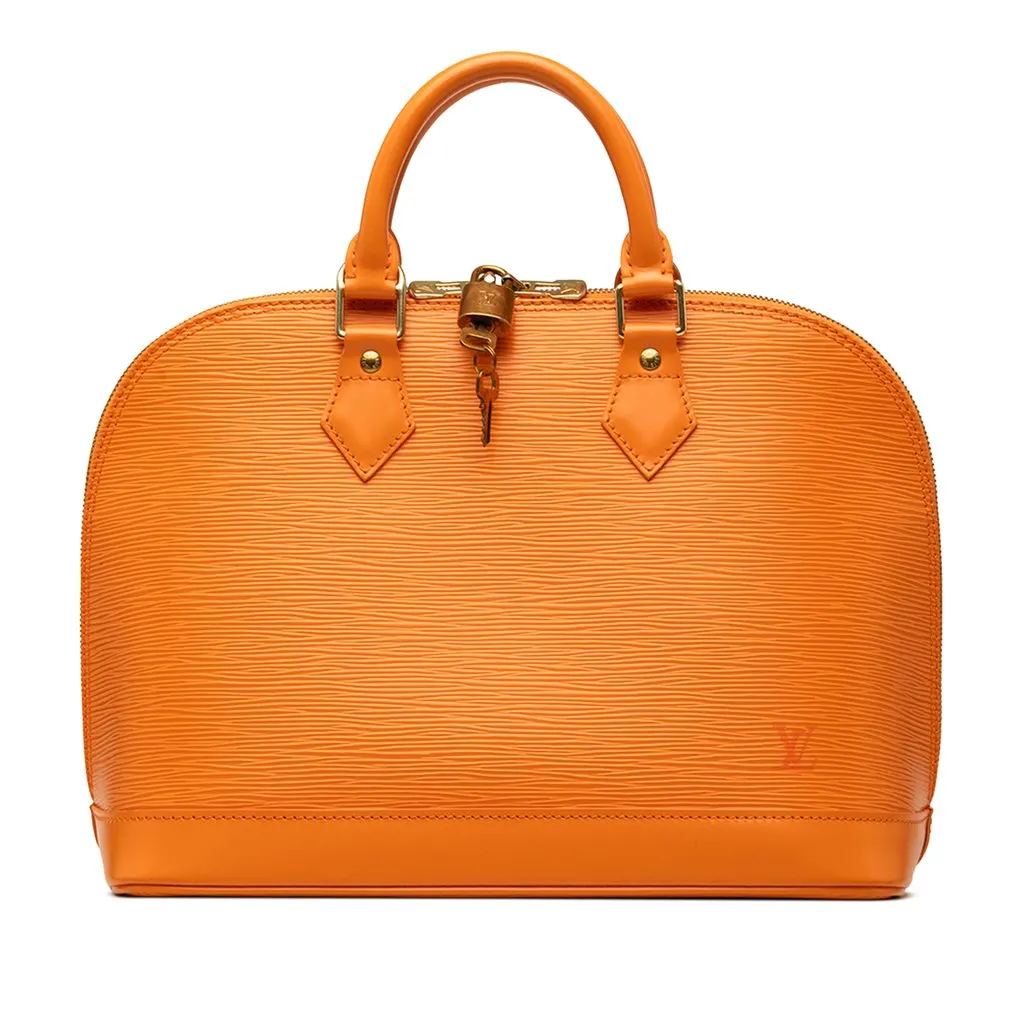 Louis Vuitton Epi Alma PM Orange Leather Very good - Front View