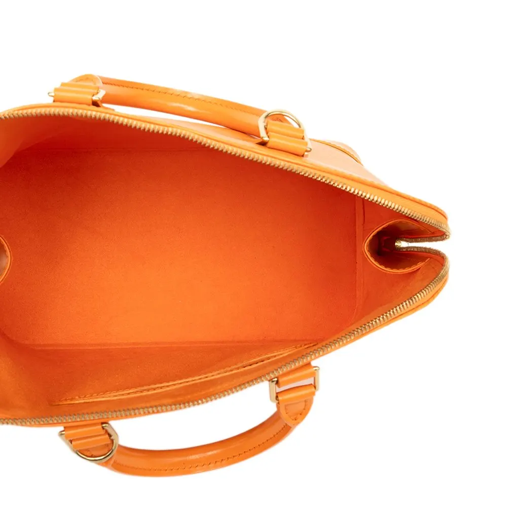 Louis Vuitton Epi Alma PM Orange Leather Very good - Model View