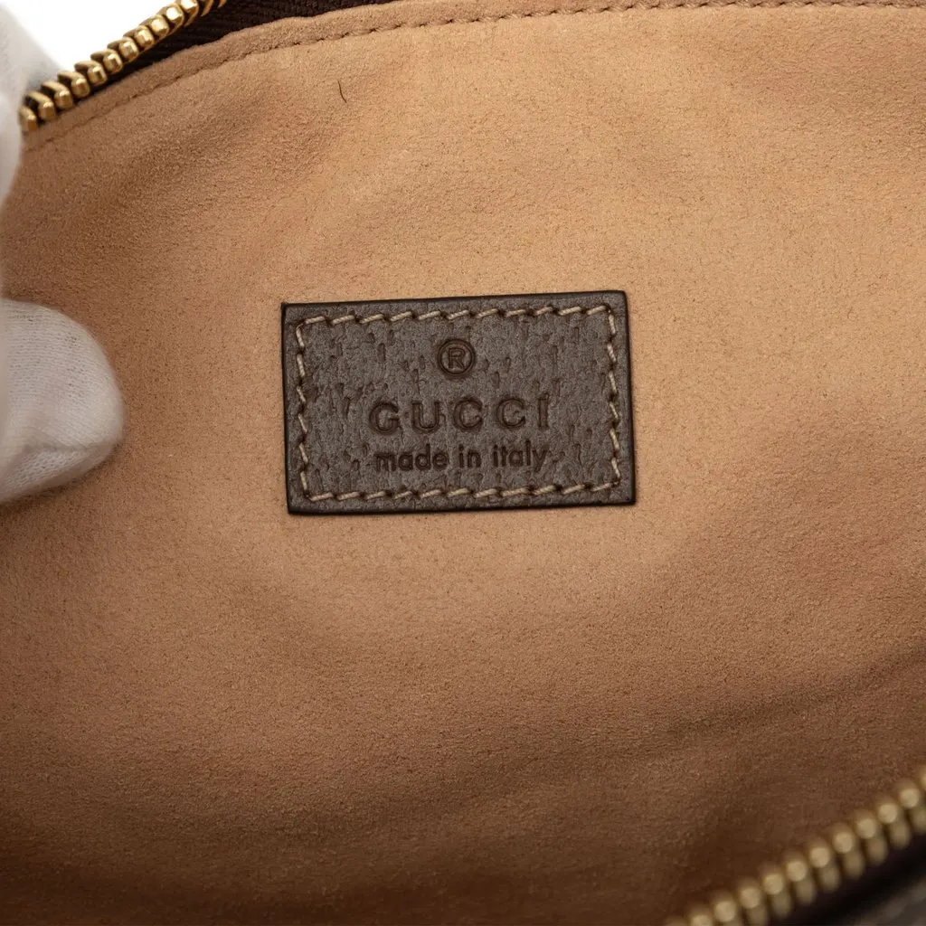 Gucci GG Supreme Web Ophidia Clutch Beige Very good - Box View