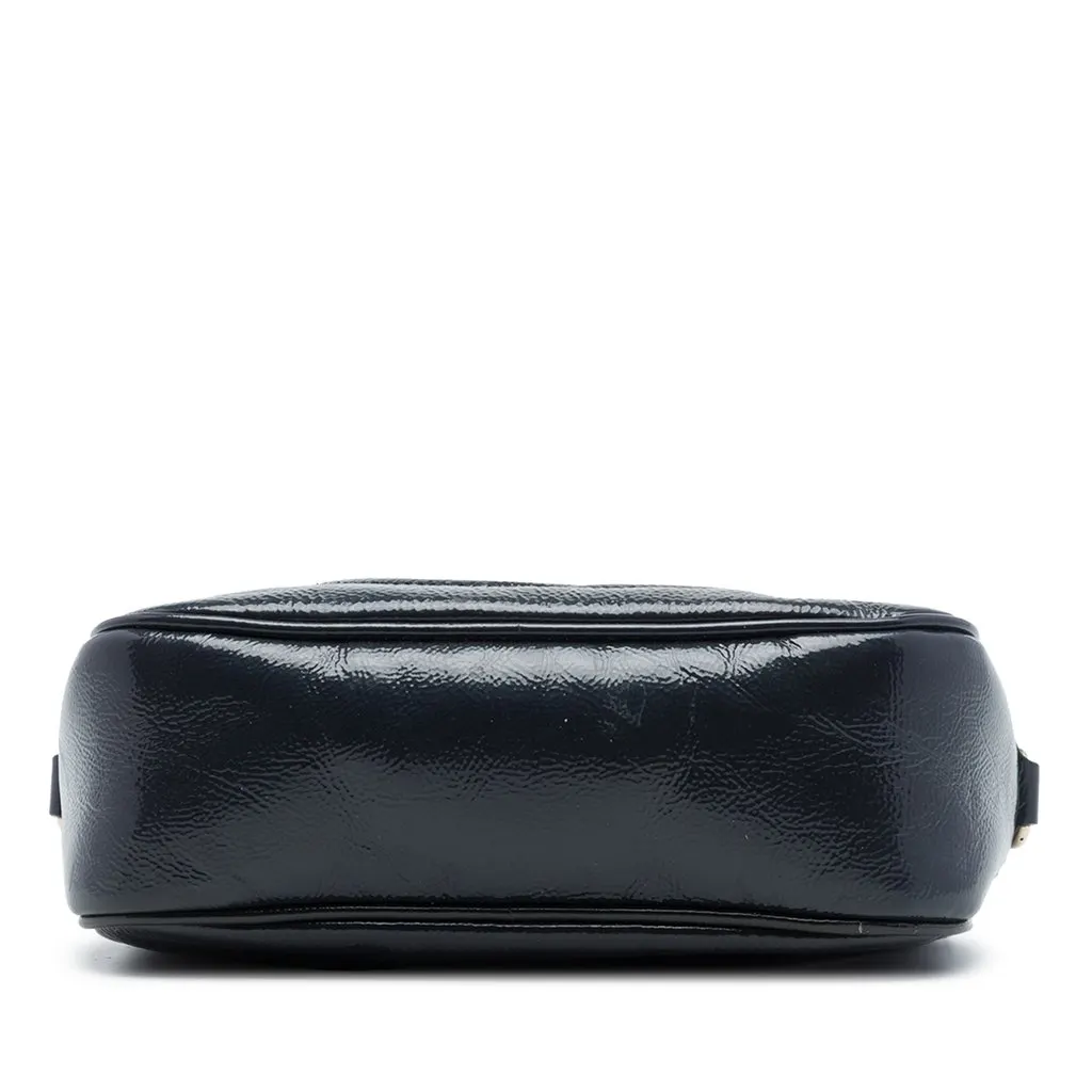 Gucci Patent Soho Disco Crossbody Blue Leather Very good - Inside View