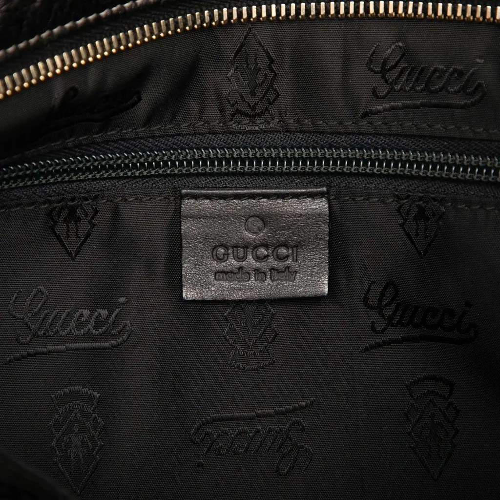 Gucci Guccissima Crossbody Black Leather Good - Box View