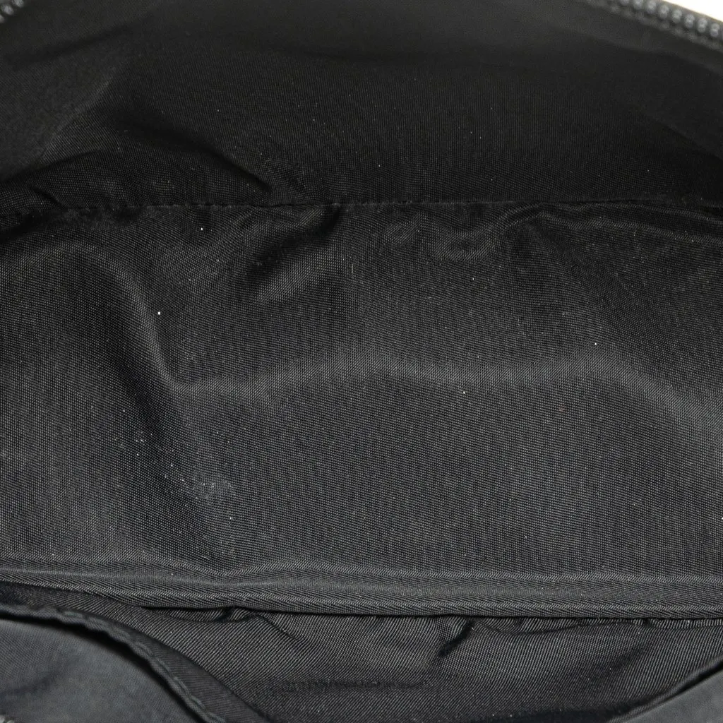 Dior Mini Diorissimo Trotter Canvas Street Chic Handbag Black Good - Model View