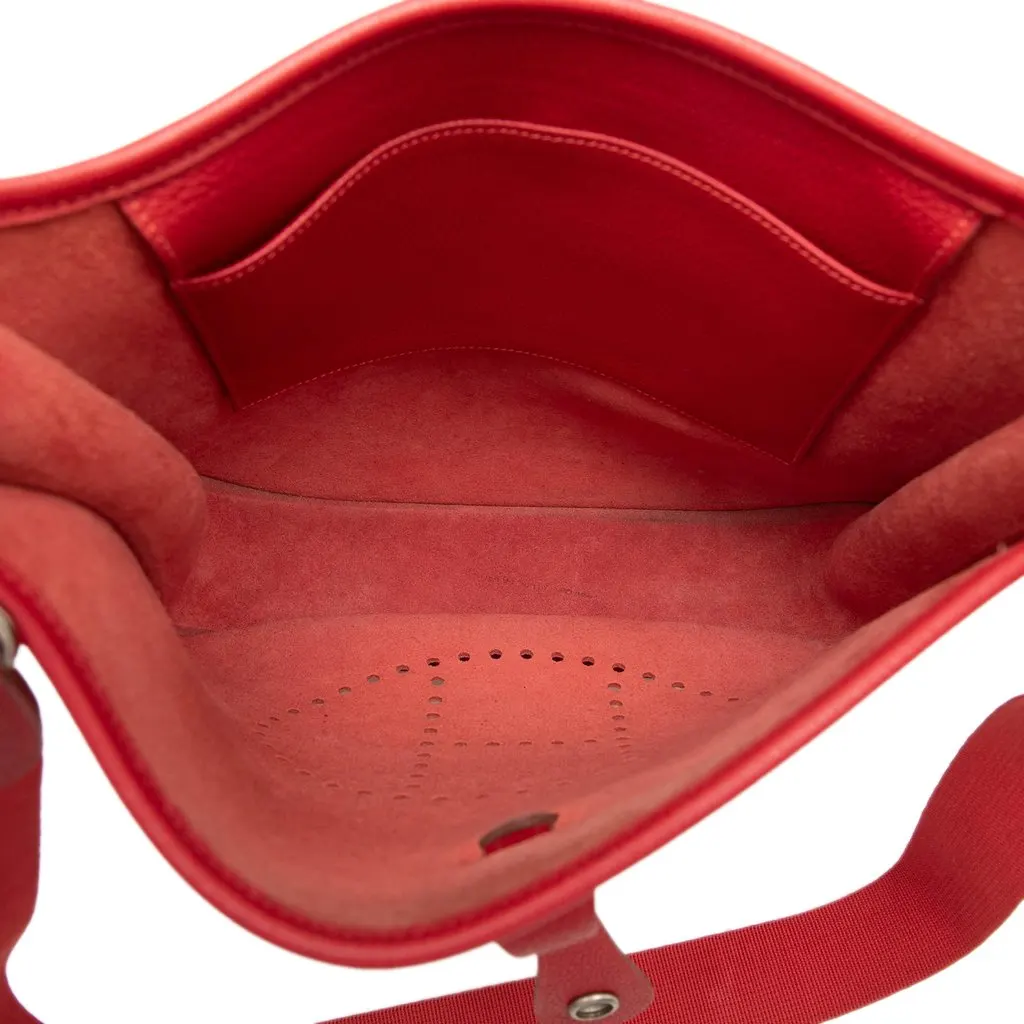 Hermès Clemence Evelyne I PM Red Leather Very good - Model View