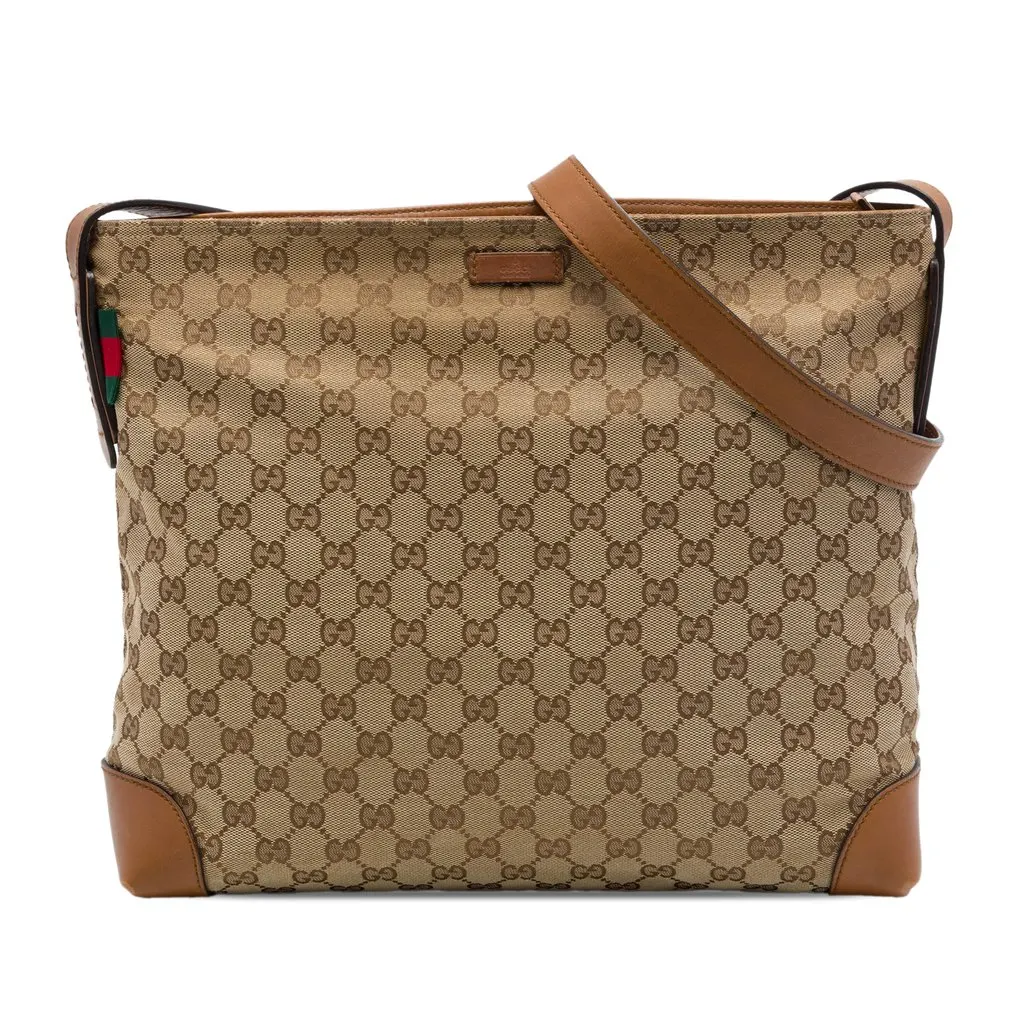 Gucci GG قماش ويب حقيبة كروس