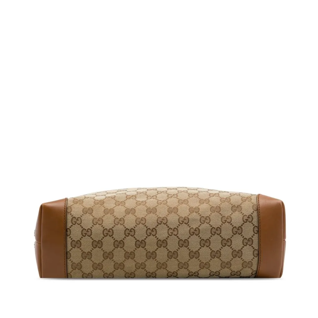 Gucci GG Canvas Web Crossbody Beige Canvas Good - Inside View