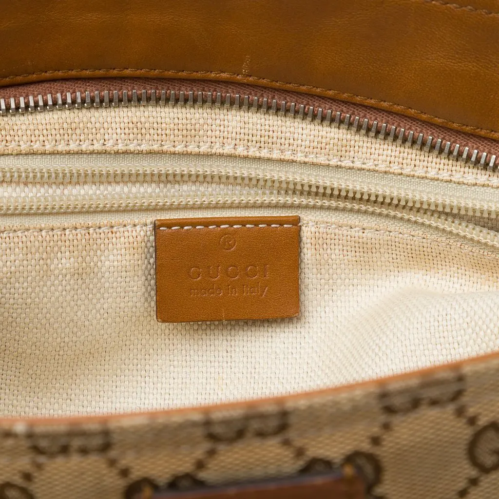 Gucci GG Canvas Web Crossbody Beige Canvas Good - Box View