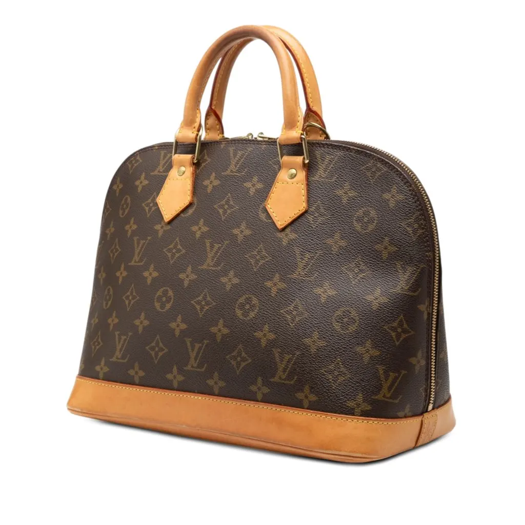 Louis Vuitton Monogram Alma PM Brown Canvas Very good - Back View