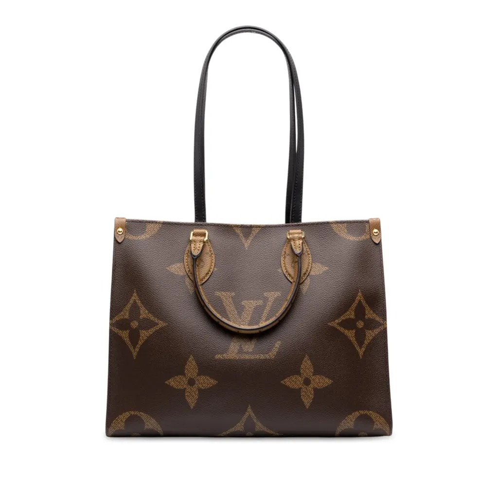 Louis Vuitton Monogram Reverse Giant OnTheGo MM Brown Canvas Very good - Front View