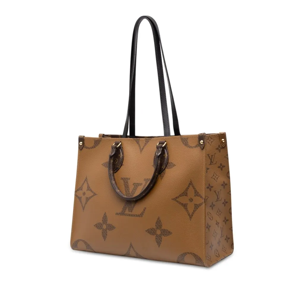 Louis Vuitton Monogram Reverse Giant OnTheGo MM Brown Canvas Very good - Back View