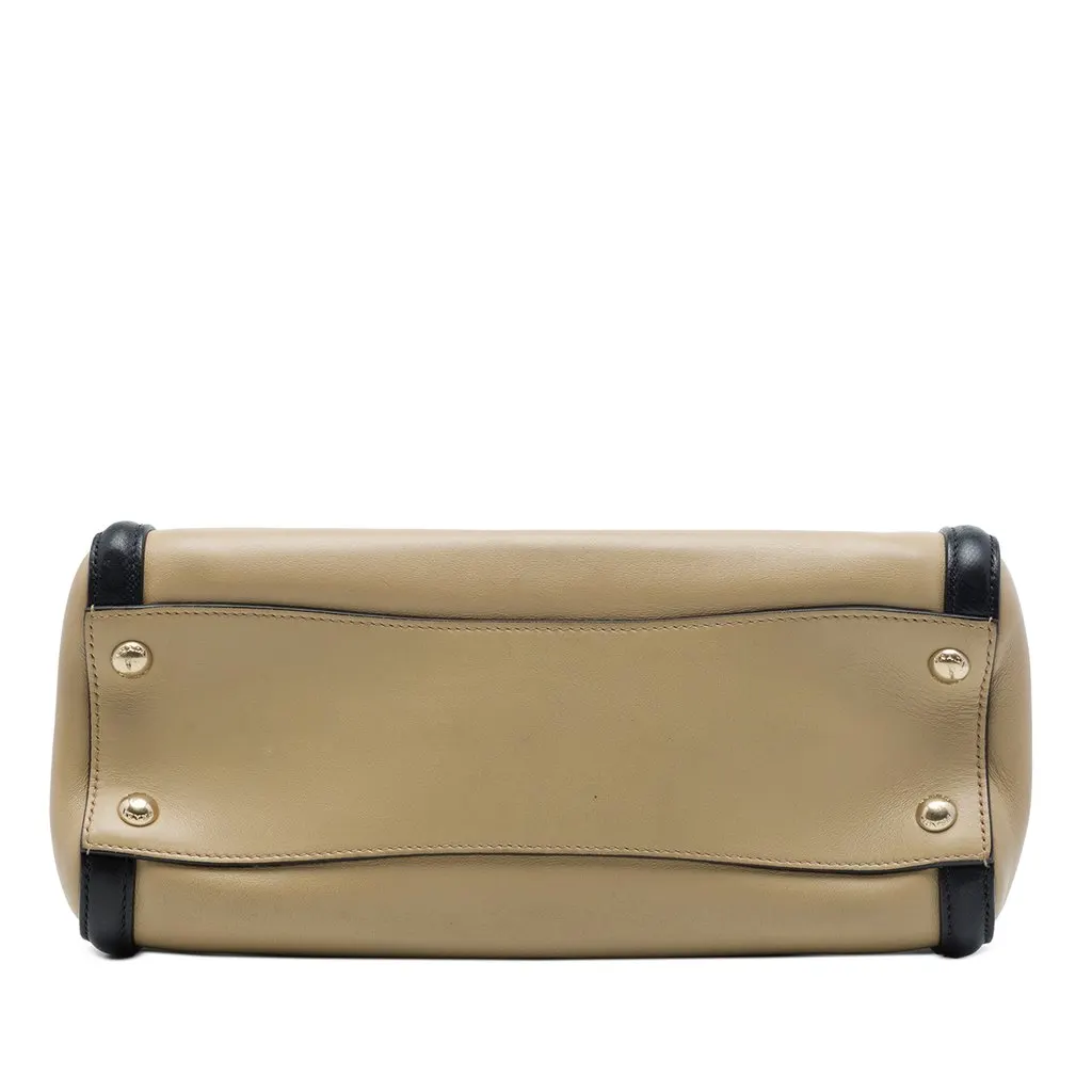 Prada Saffiano Trimmed Nappa Convertible Tote Beige Leather Very good - Inside View