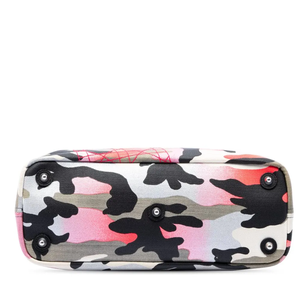 Dior Anselm Reyle Medium Canvas Camouflage Tote MultiColor Very good - Inside View