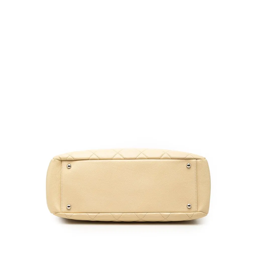 Chanel Petite Caviar Timeless Tote White Leather Very good - Inside View