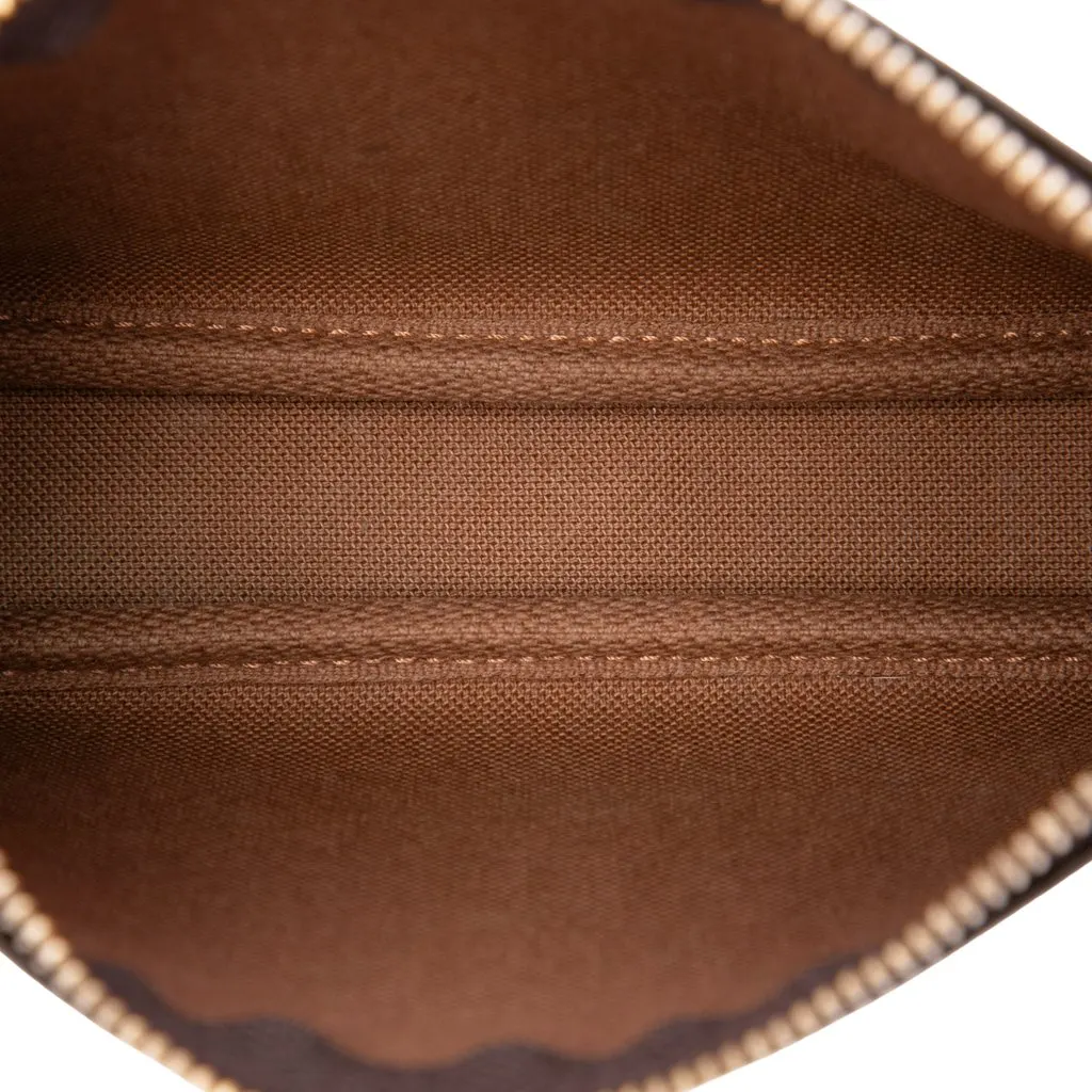 Louis Vuitton Monogram Mini Pochette Accessoires Brown Very good - Model View