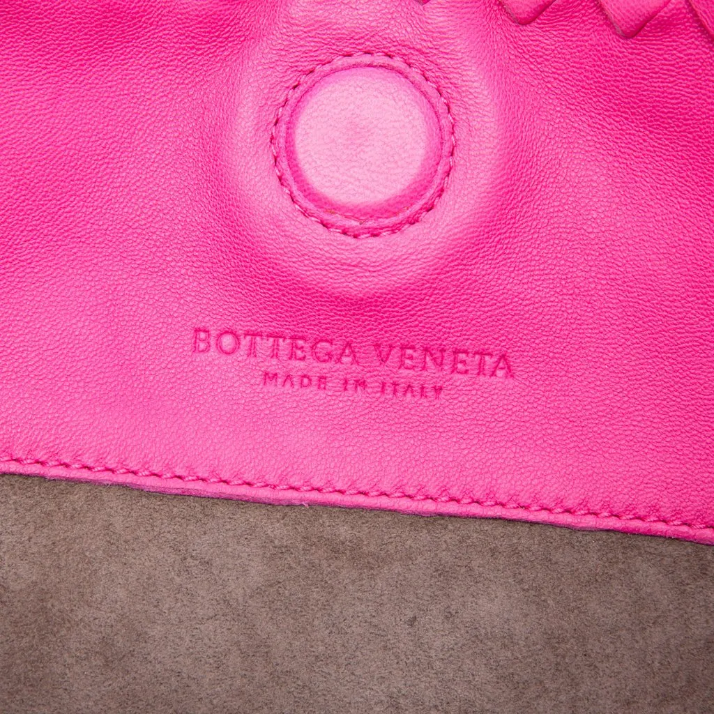 Bottega Veneta Nappa Intrecciato Duo Shoulder Bag Pink Leather Very good - Box View