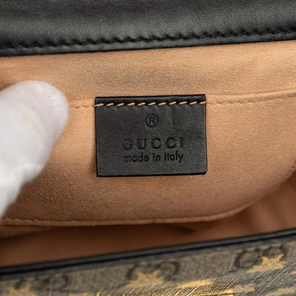 Gucci Small GG Supreme Bee Padlock Crossbody Beige Very good - Box View