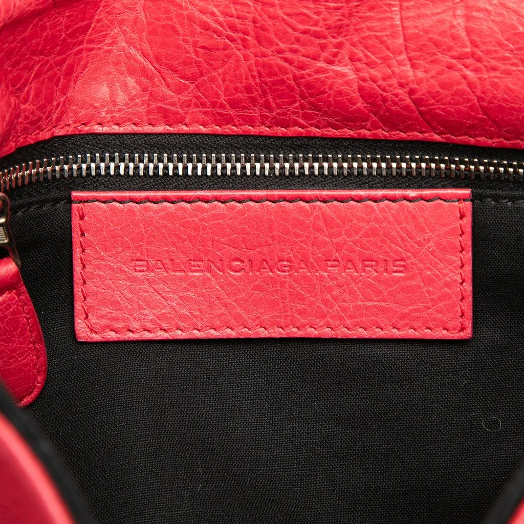 Balenciaga Lambskin Motocross Giant 21 Brogues Envelope Clutch Red Leather Very good - Box View