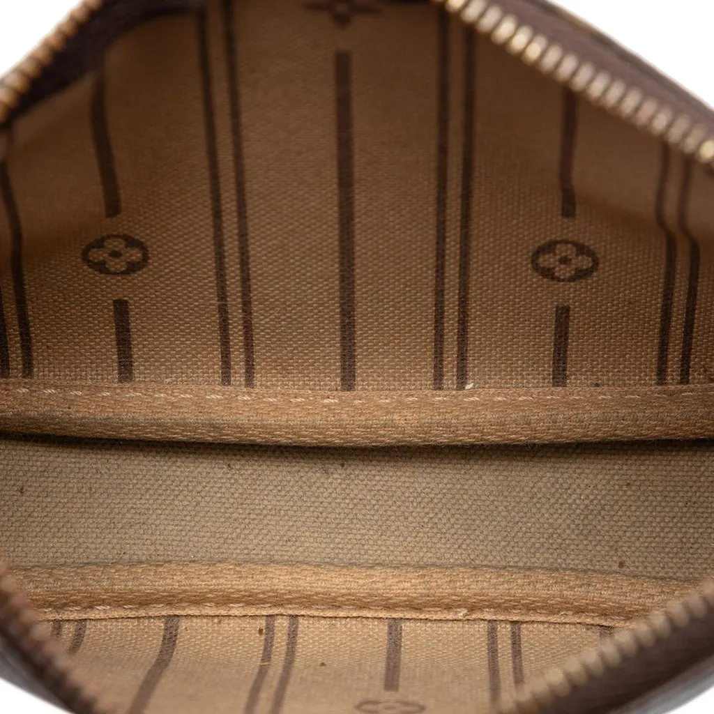 Louis Vuitton Monogram Mini Pochette Accessoires Brown Very good - Model View
