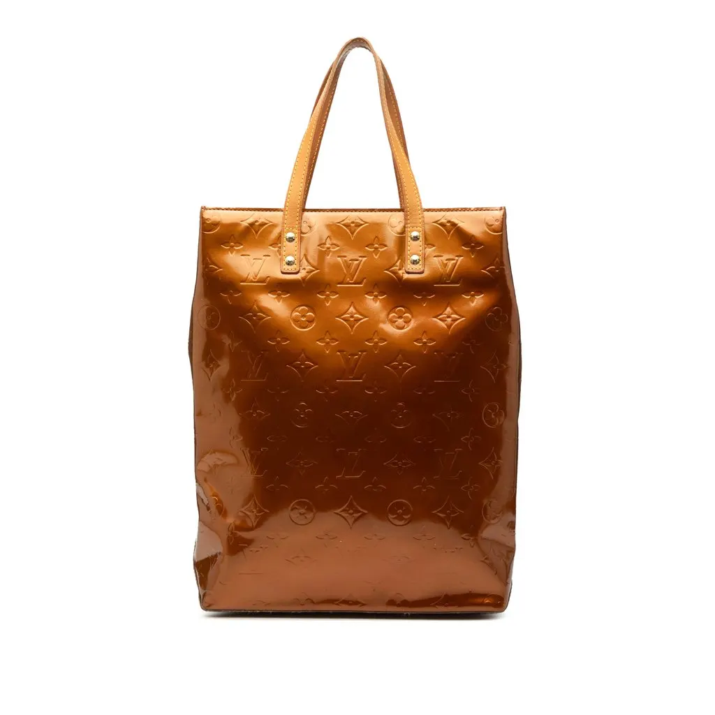 Louis Vuitton Monogram Vernis Reade MM Brown Leather Very good - Front View