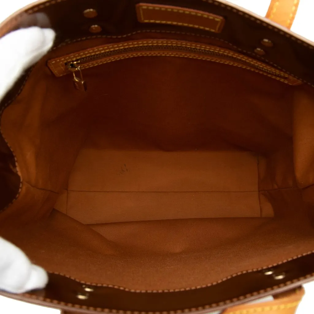 Louis Vuitton Monogram Vernis Reade MM Brown Leather Very good - Model View