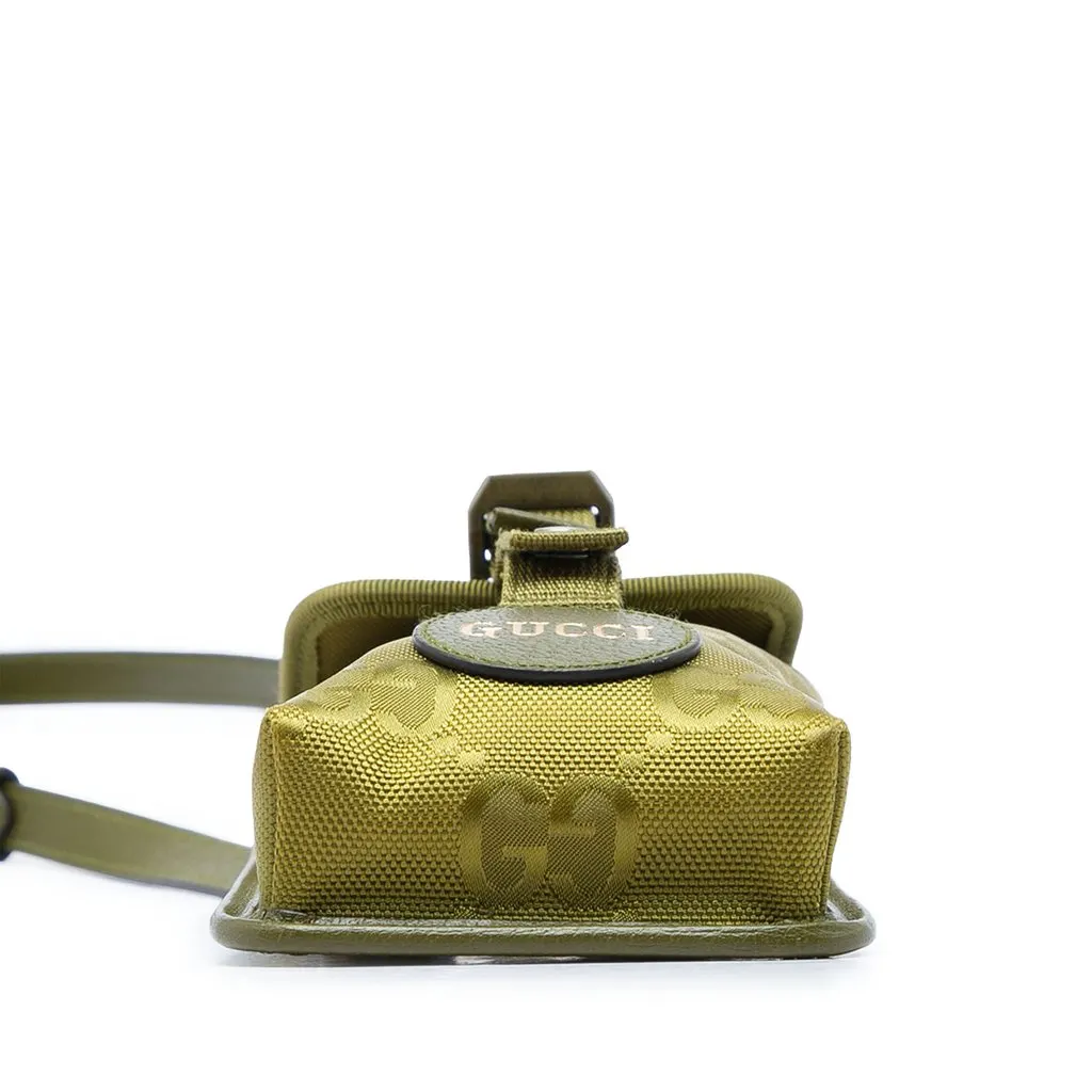Gucci GG Nylon Off The Grid Crossbody Green Polyamide Very good - Inside View
