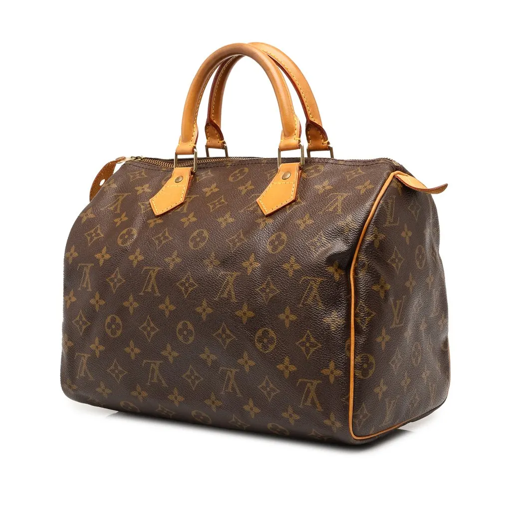 Louis Vuitton Monogram Speedy 30 Brown Good - Back View