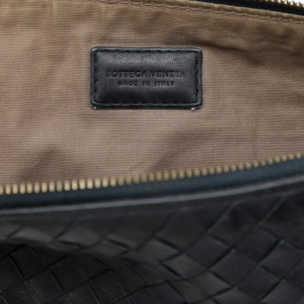 Bottega Veneta Nappa Intrecciato Clutch Black Leather Very good - Box View