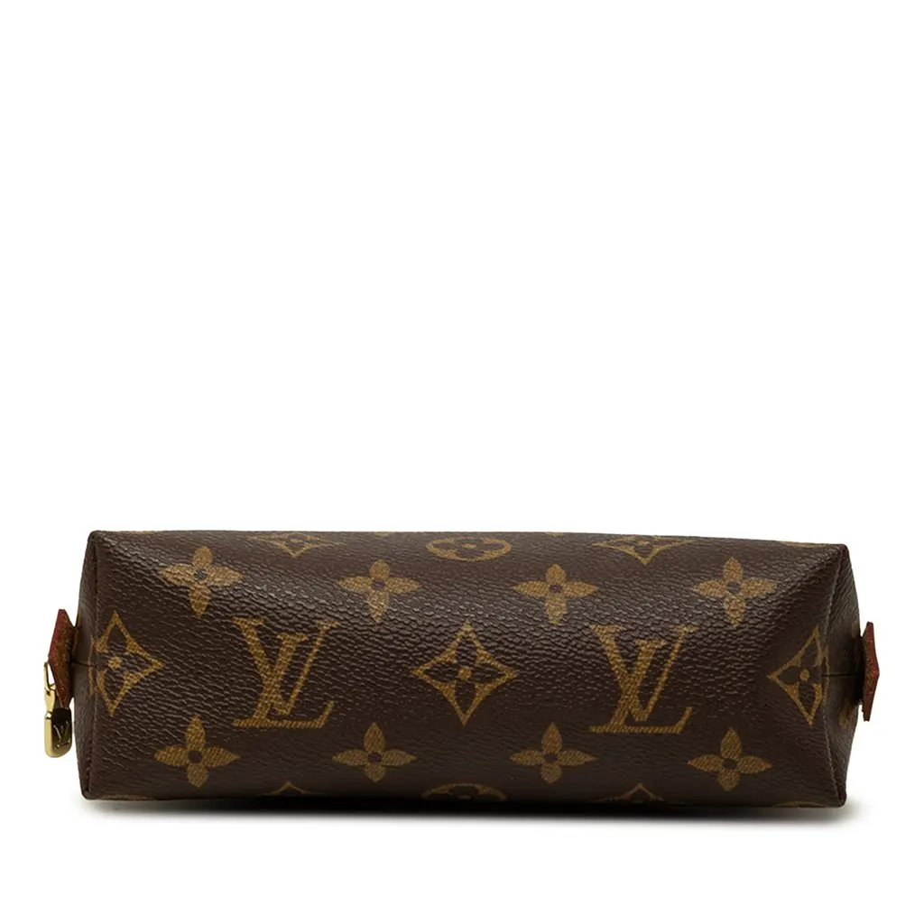 Louis Vuitton Monogram Cosmetic Pouch PM Brown Canvas Good - Inside View