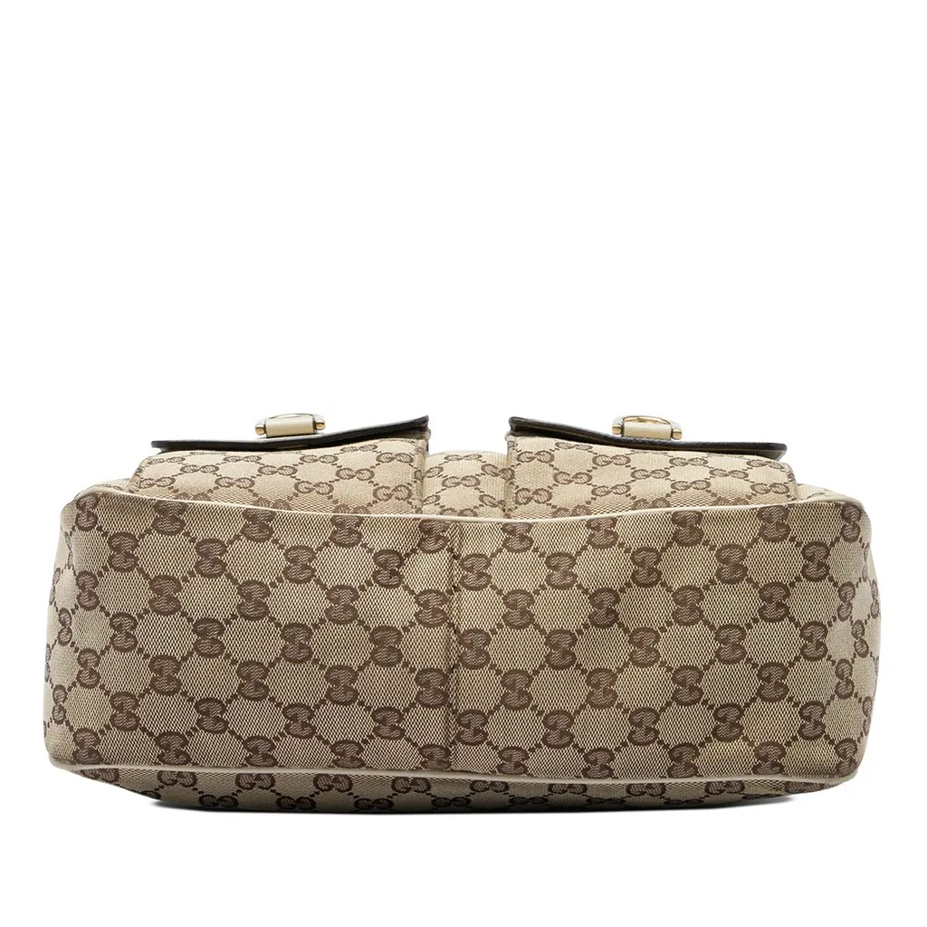 Gucci GG Canvas Abbey D Ring Handbag Beige Canvas Very good - Inside View