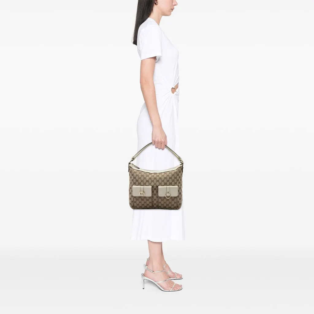Gucci GG Canvas Abbey D Ring Handbag Beige Canvas Very good - Box View