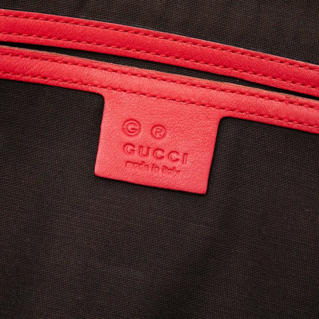 Gucci Medium Guccissima Joy Boston Bag Red Leather Good - Box View