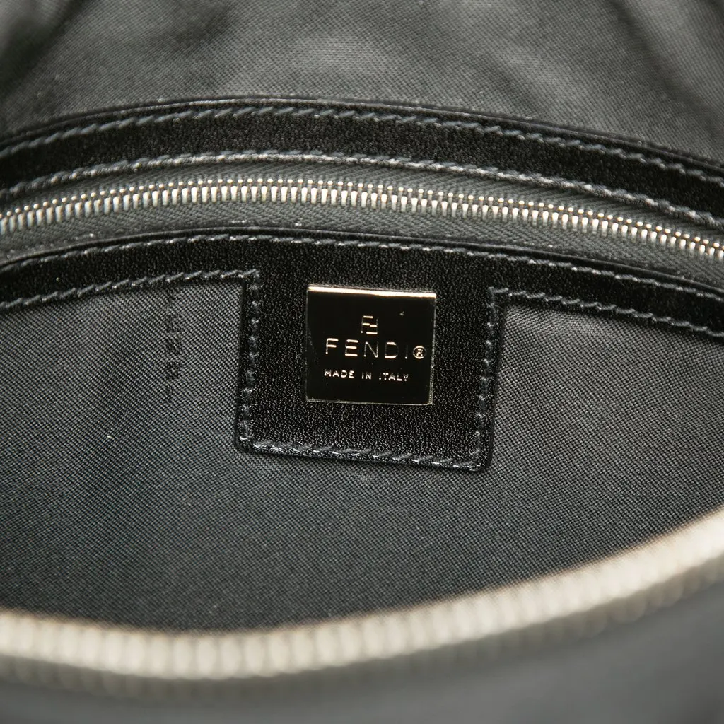 Fendi Nylon FF Shoulder Bag Black Polyamide Good - Box View