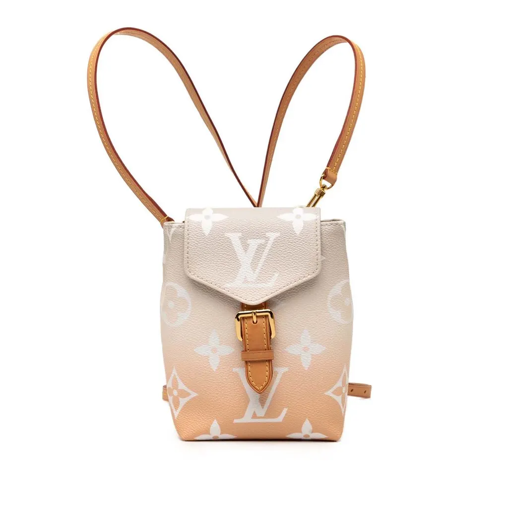 Louis Vuitton Monogram Giant By The Pool Tiny Backpack Orange Very good - Front View