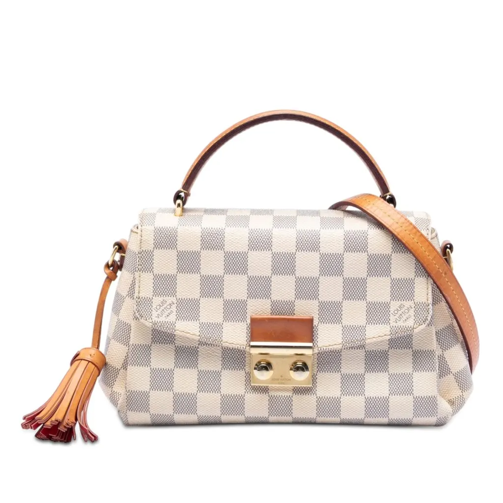 Louis Vuitton Damier Azur Croisette White Very good - Front View