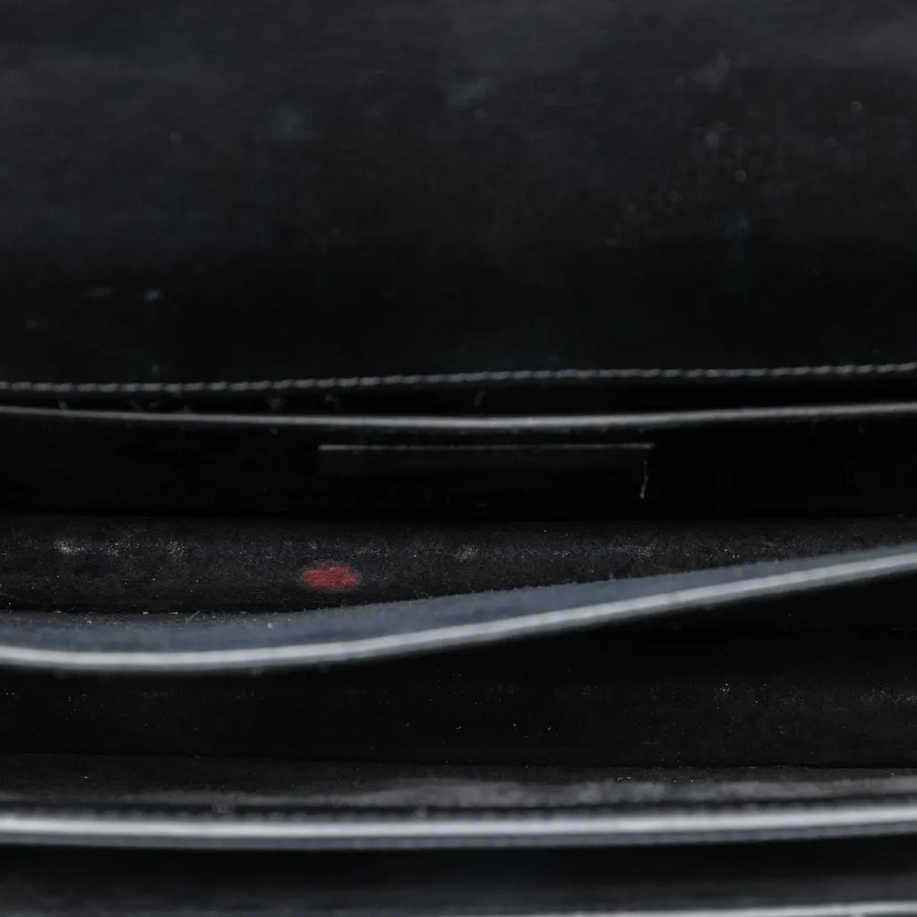 Saint Laurent Medium Calfskin Monogram Sunset Crossbody Black Leather Very good - Model View