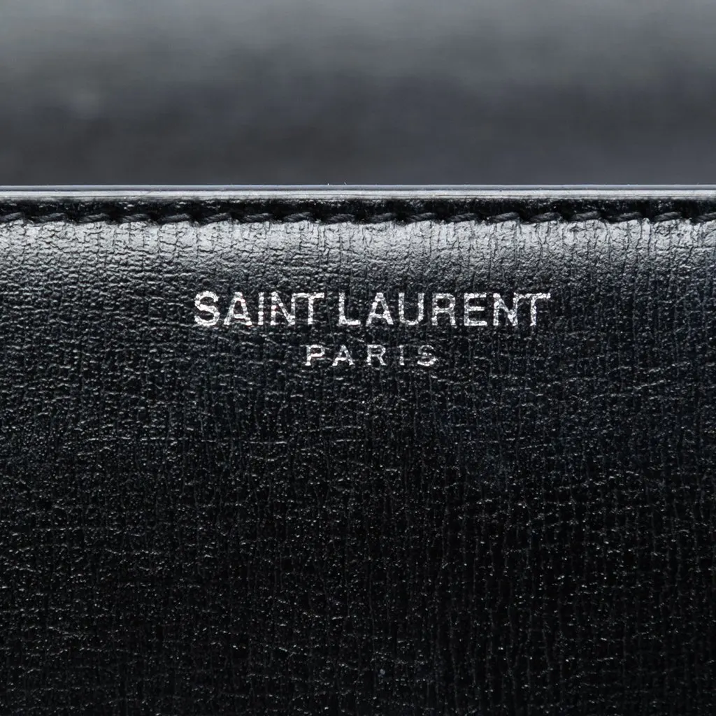 Saint Laurent Medium Calfskin Monogram Sunset Crossbody Black Leather Very good - Box View