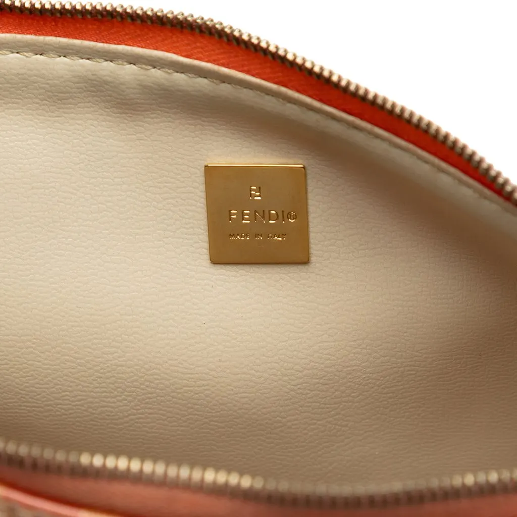 Fendi Zucchino Crystal Pochette Orange Very good - Box View