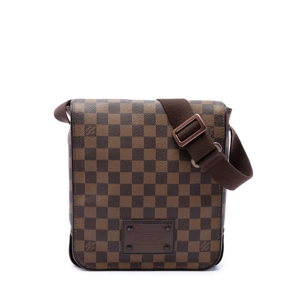 Louis Vuitton Damier Ebene Brooklyn PM Brown Canvas Very good - Front View