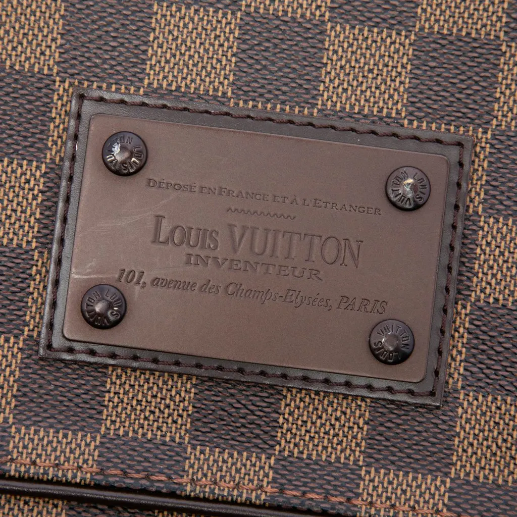 Louis Vuitton Damier Ebene Brooklyn PM Brown Canvas Very good - Box View