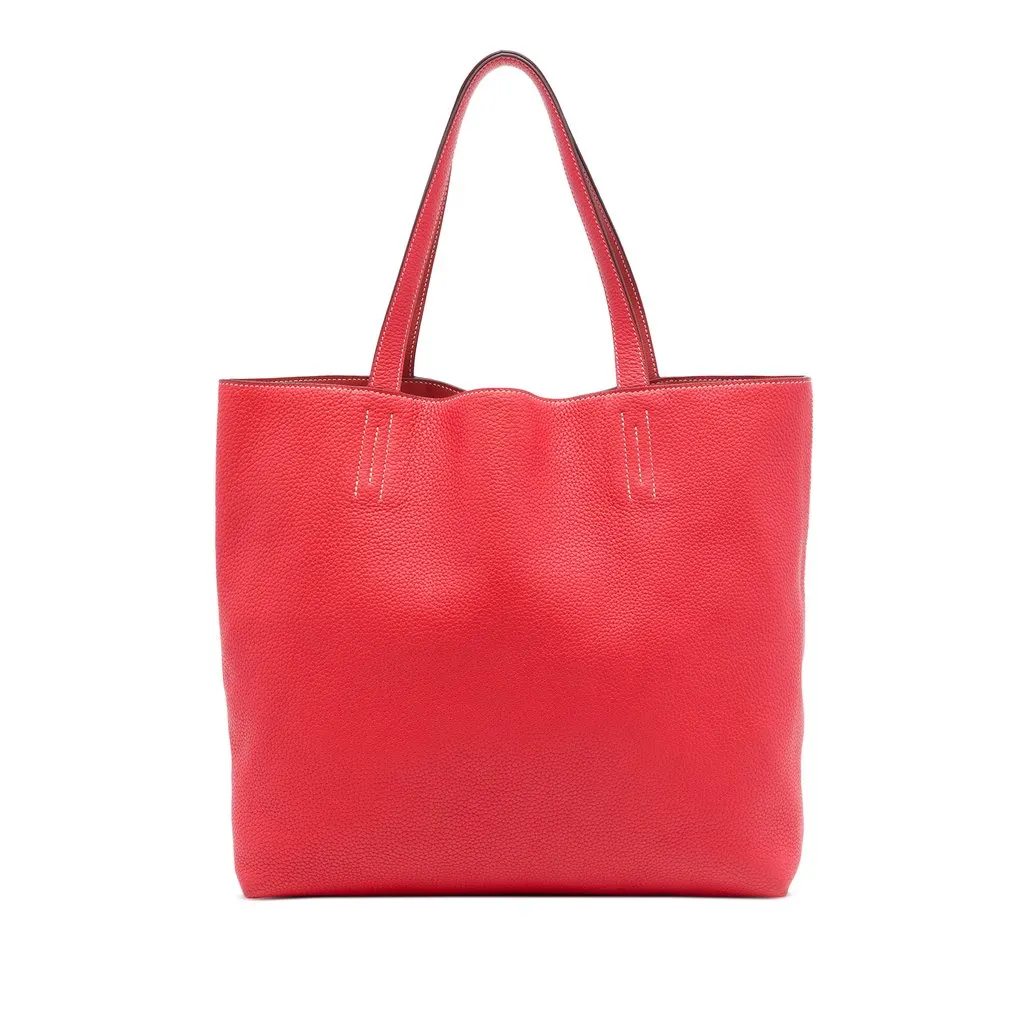 Hermès Clemence Double Sens 36 Red Leather Very good - Front View