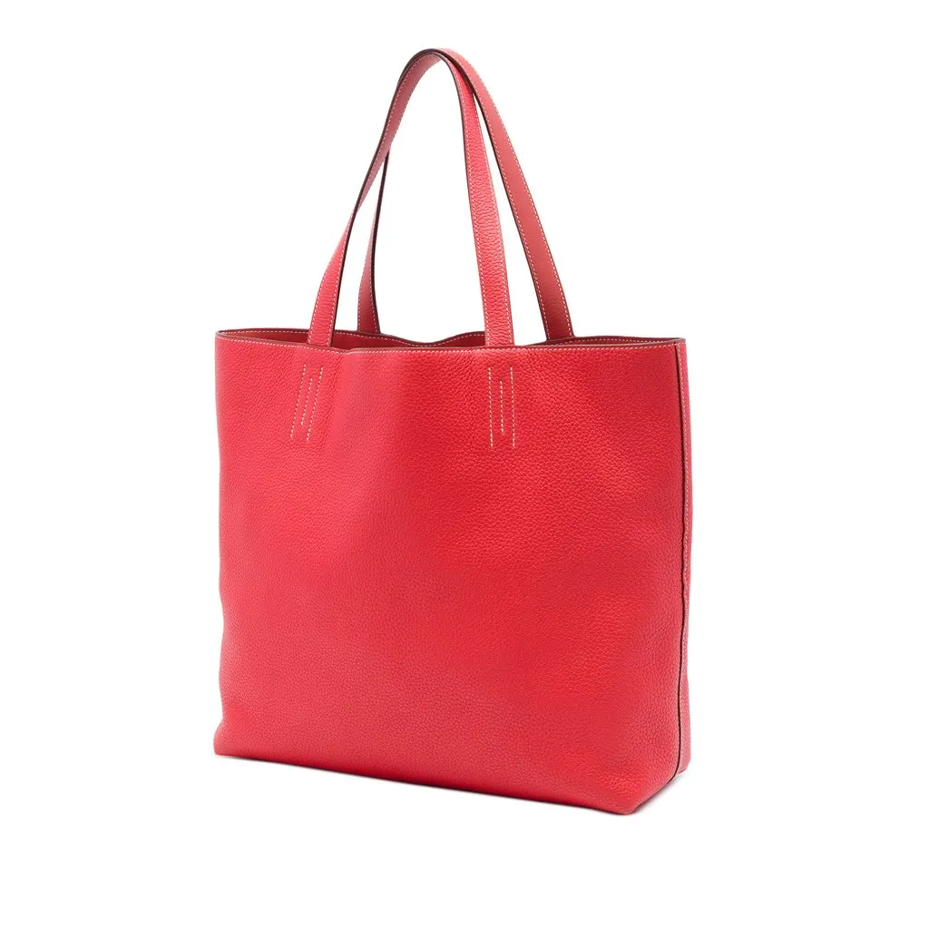 Hermès Clemence Double Sens 36 Red Leather Very good - Back View