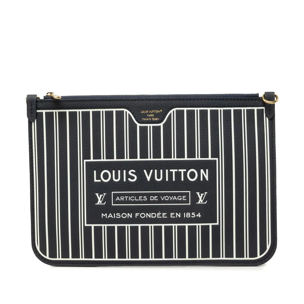 Louis Vuitton Calfskin Neverfull Inside Out MM Pouch