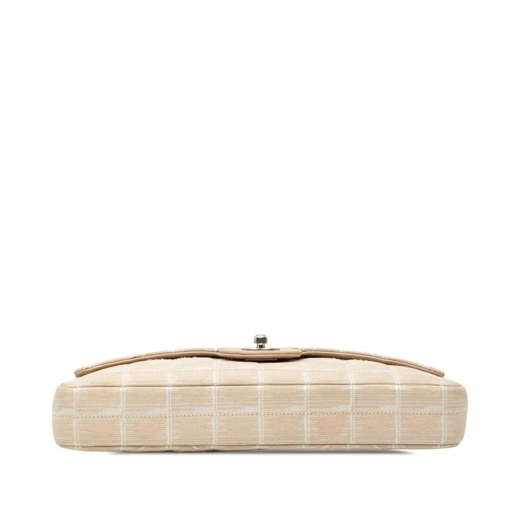 Chanel New Travel Line Nylon East West Flap Beige Very good - Inside View