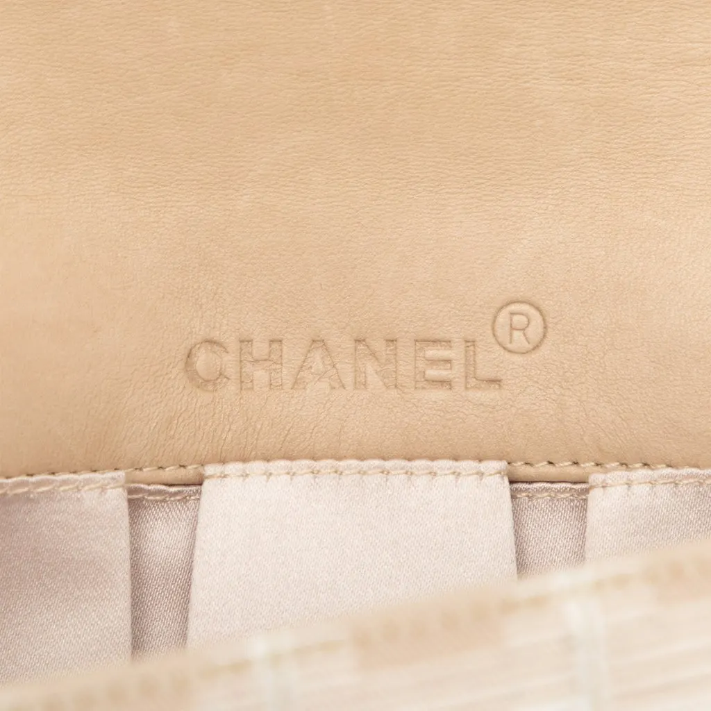 Chanel New Travel Line Nylon East West Flap Beige Very good - Box View