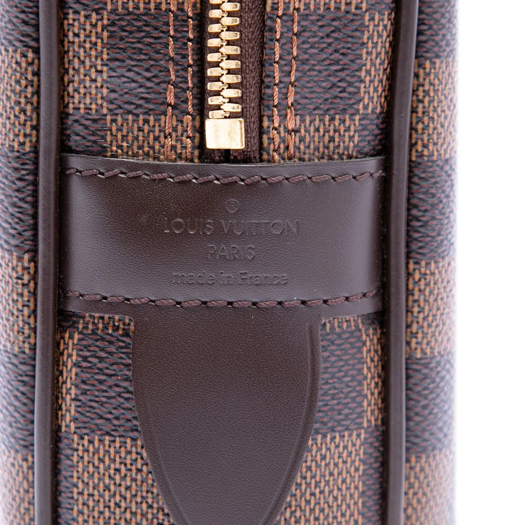 Louis Vuitton Damier Ebene Porte Documents Voyage PM Brown Very good - Box View