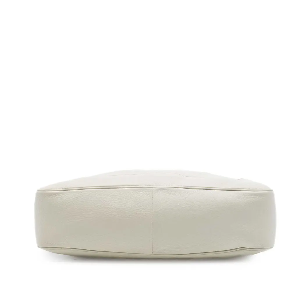 Gucci Calfskin Bamboo Diana Satchel White Leather Very good - Inside View