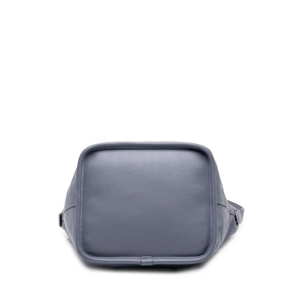 Loewe Leather Anagram Crossbody Purple Leather Good - Inside View
