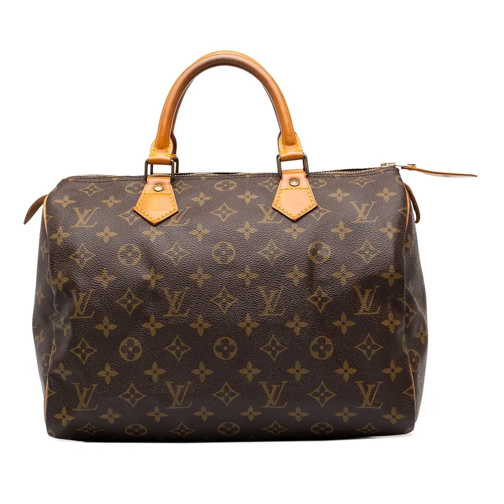 Louis Vuitton Monogram Speedy 30 Brown Canvas Very good - Front View