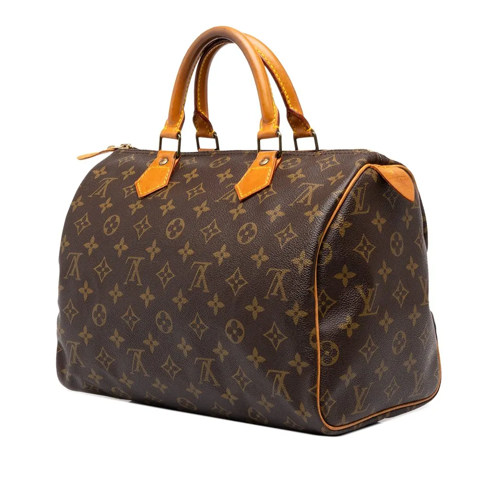 Louis Vuitton Monogram Speedy 30 Brown Canvas Very good - Back View