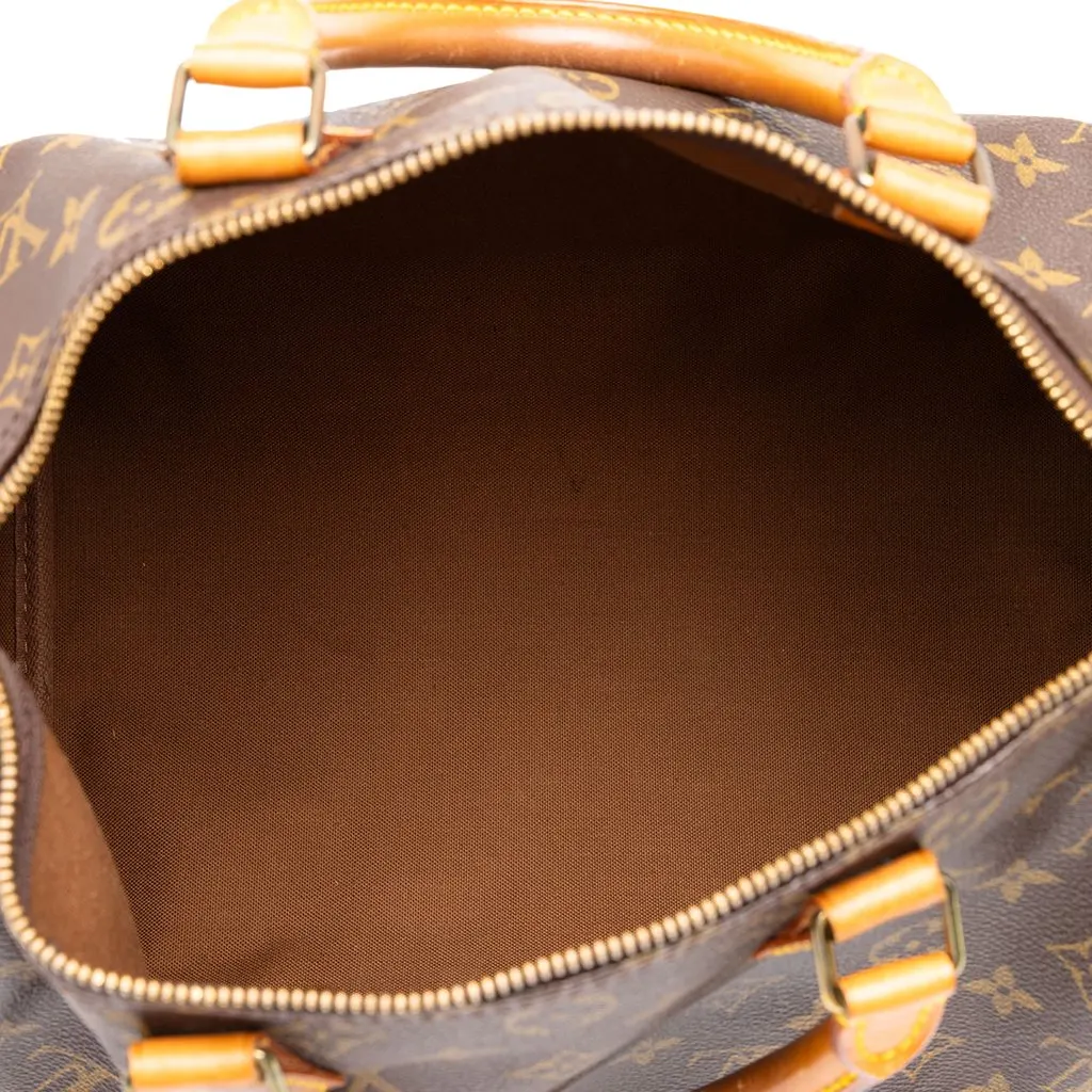 Louis Vuitton Monogram Speedy 30 Brown Canvas Very good - Model View